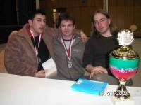 Platz 2, 3, 1 (vlnr) der Finalrunde A